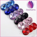wholesale Cheap rhinestone facted glass point back round 18mm mixed color for costume bag DIY phone